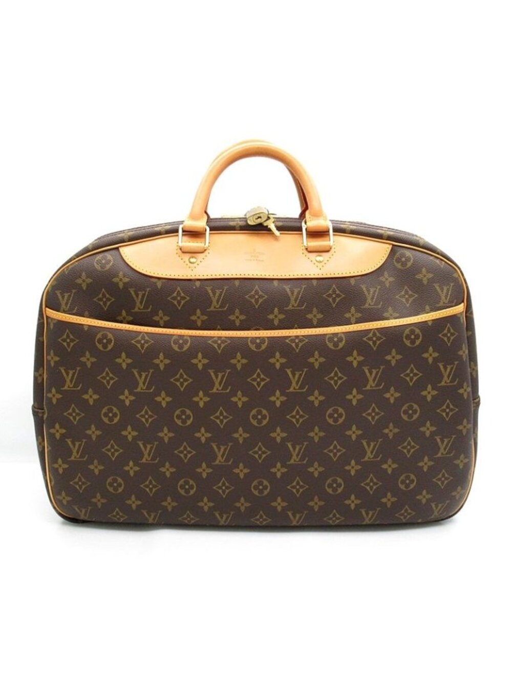 Louis Vuitton Alize 24/24 Vanquatre Monogram Boston Bag Brown